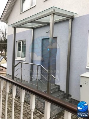 Стеклянные козырьки